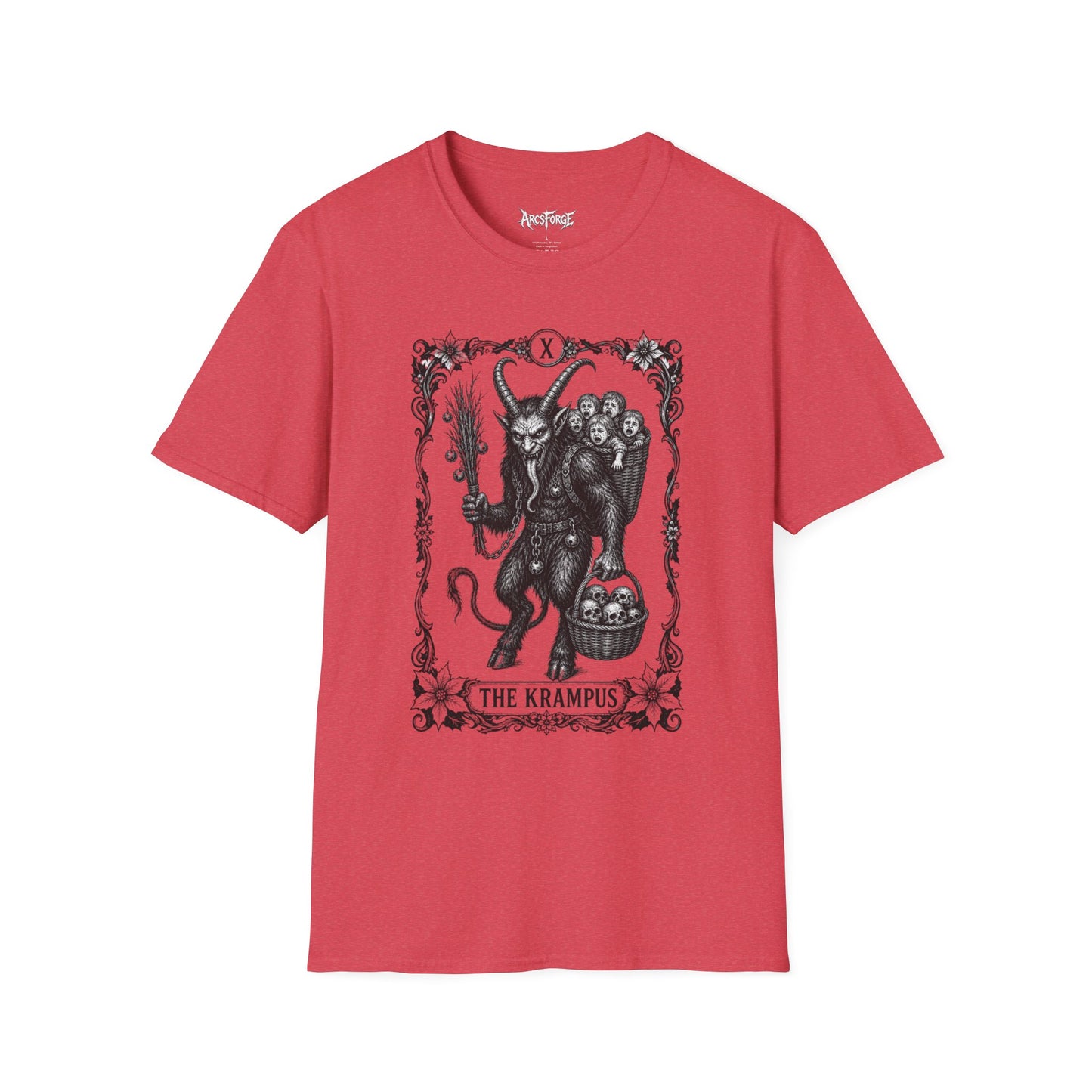 Krampus Illustration T-Shirt — "The Krampus" Gothic Holiday Tee