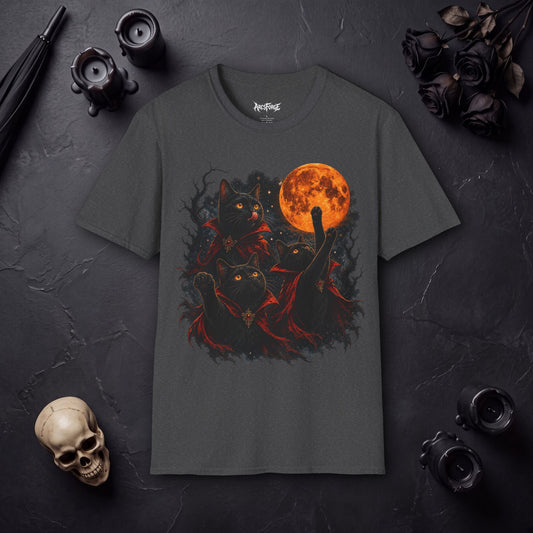 Black Cats & Blood Moon Halloween