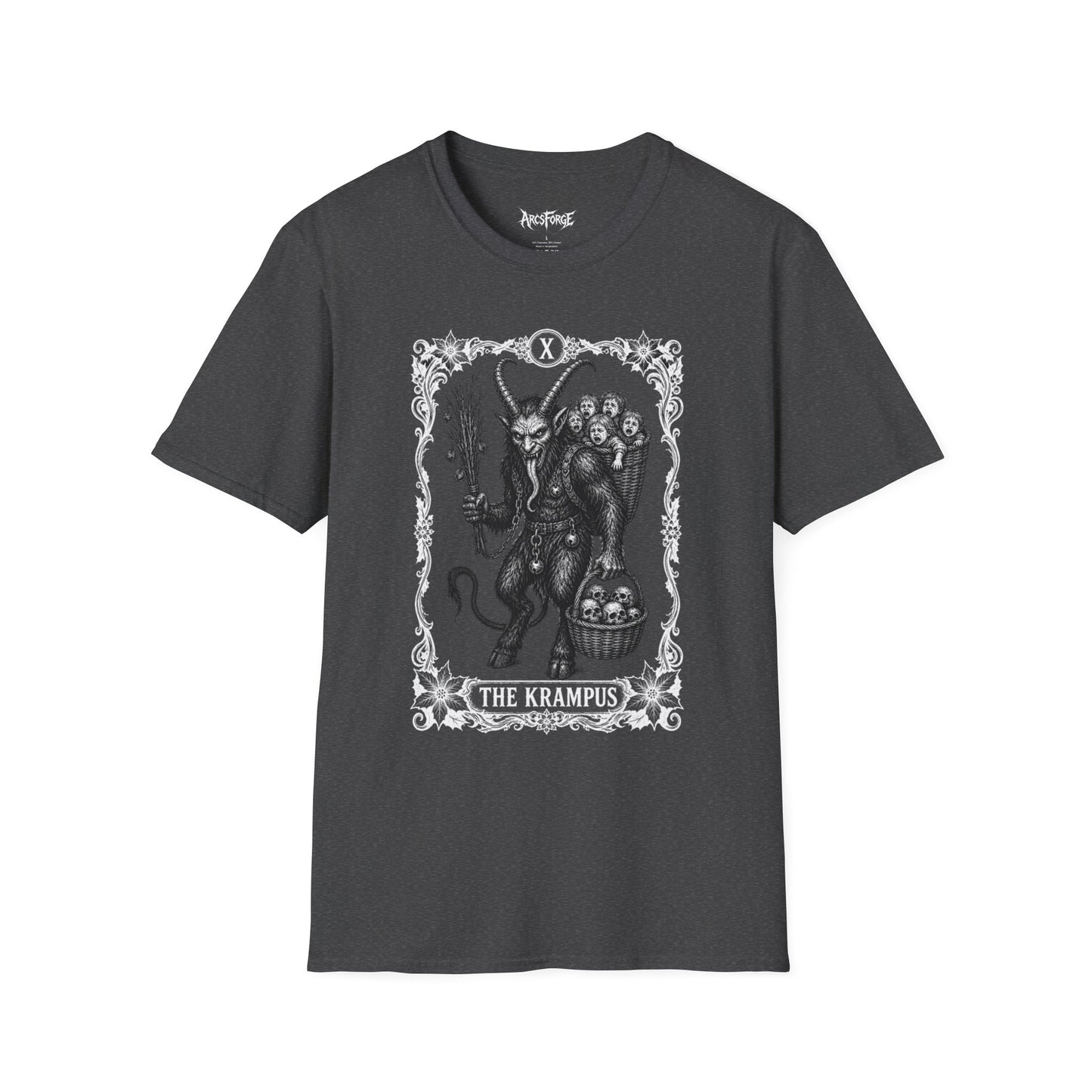 Krampus Illustration T-Shirt — "The Krampus" Gothic Holiday Tee
