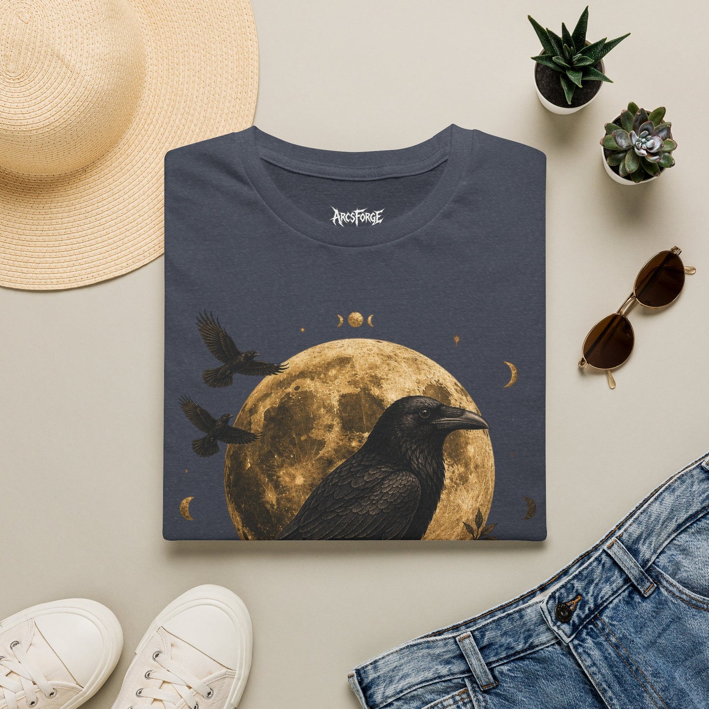 Raven Gold Moon