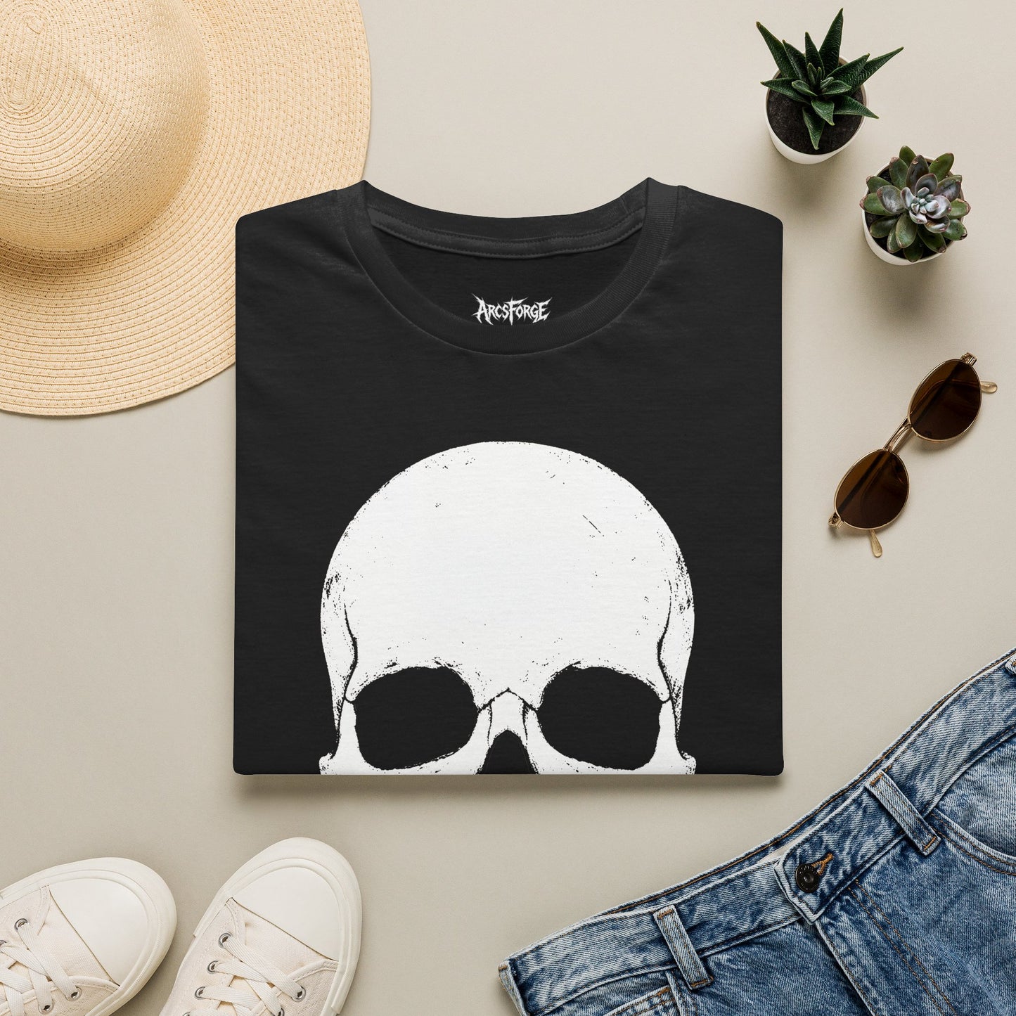 Distressed Skull Rock Style