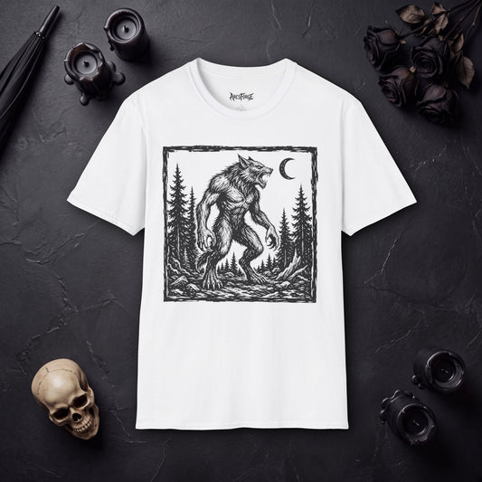 Werewolf Forest T-Shirt — Moonlit Howl Graphic Tee