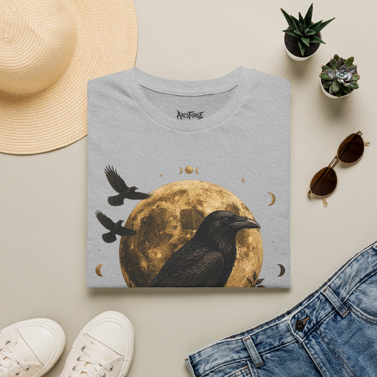 Raven Gold Moon