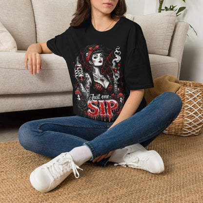 Gothic Pinup "Just One Sip"