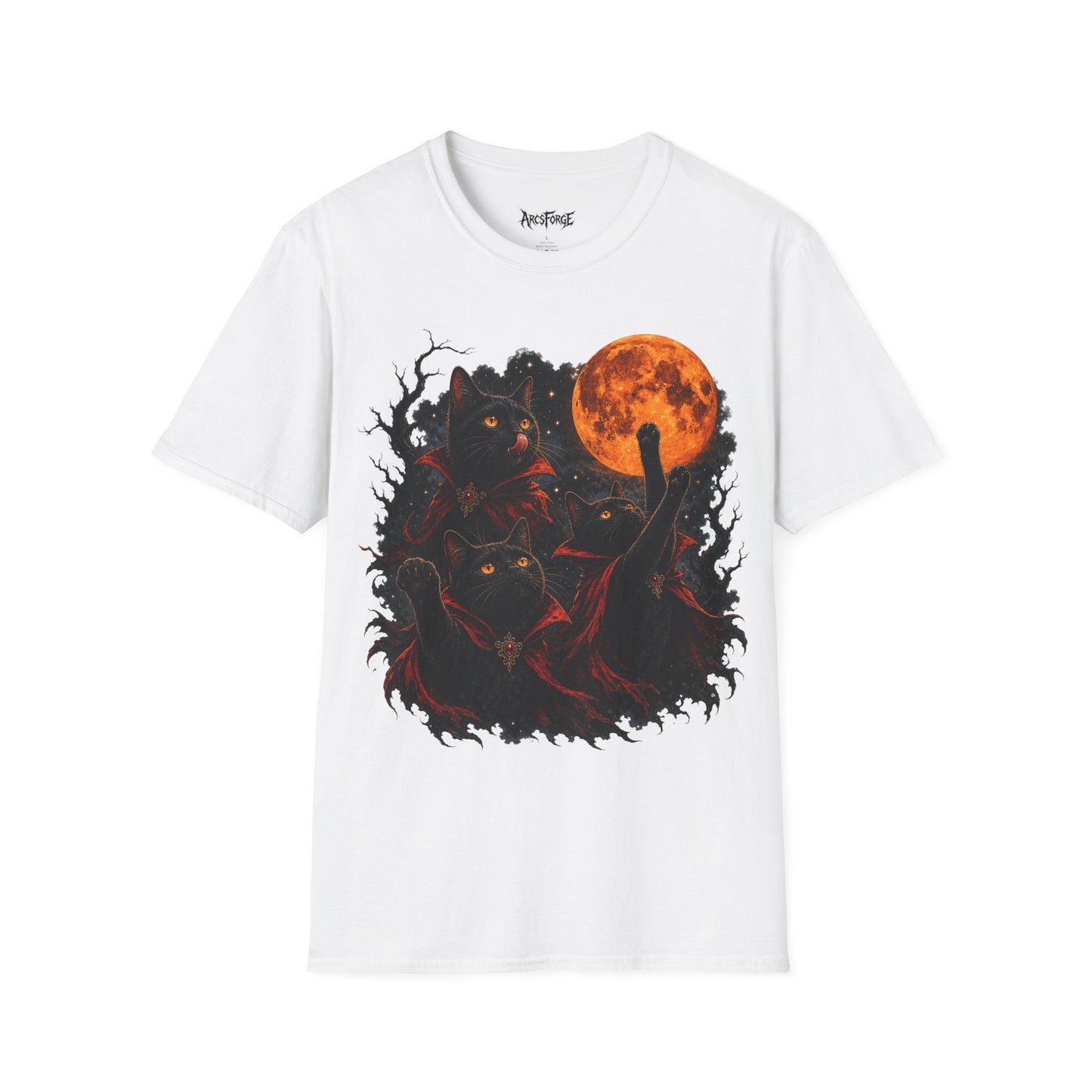 Black Cats & Blood Moon Halloween