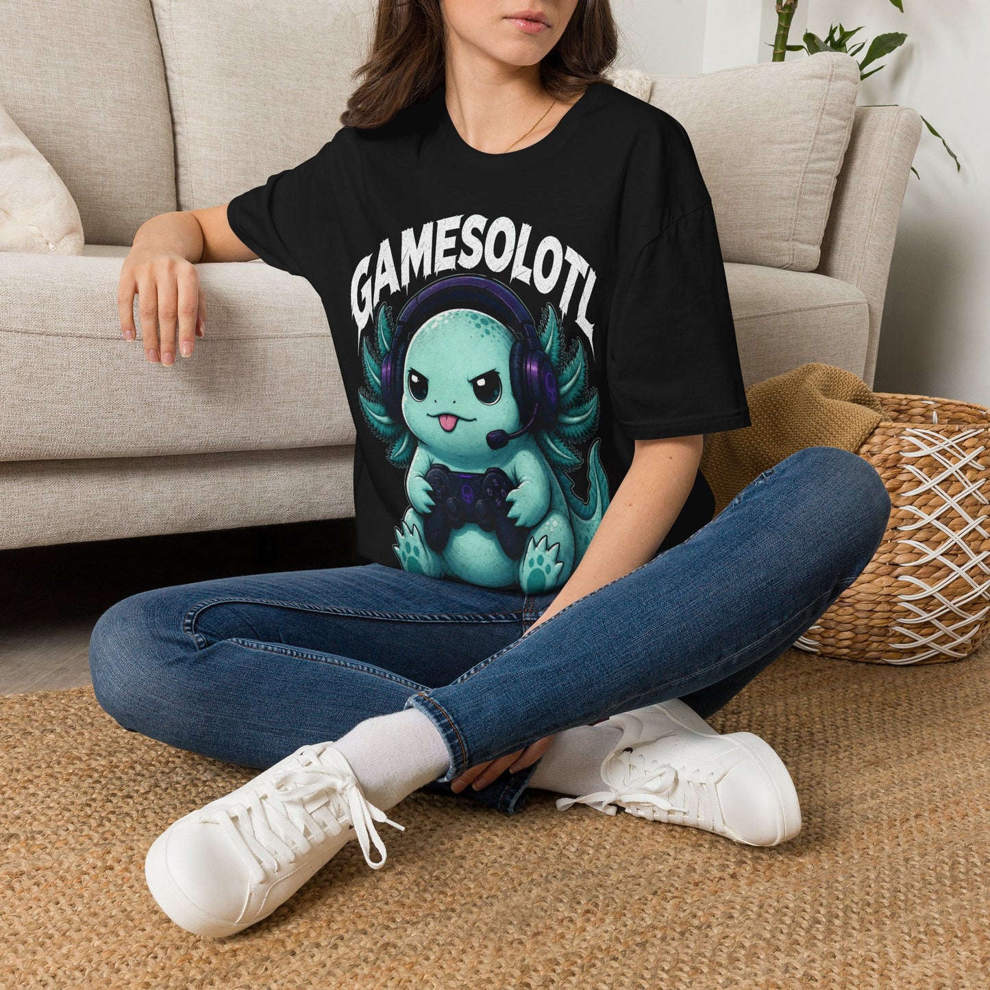 GameSolo Looter Cute Axolotl Gamer