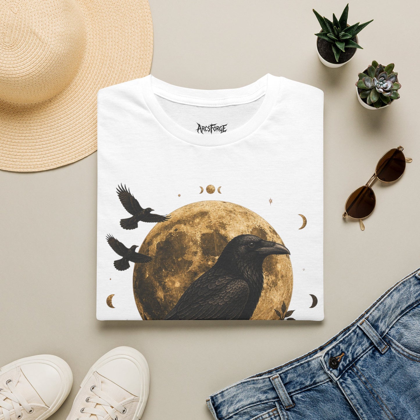 Raven Gold Moon