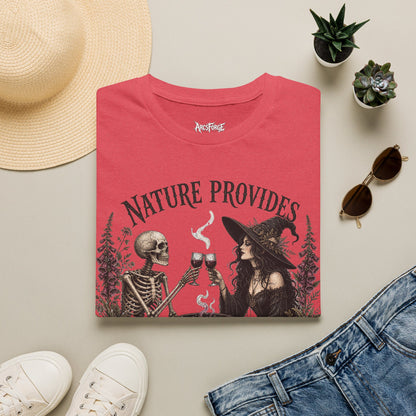 Witch and Skeleton "Nature Provides"