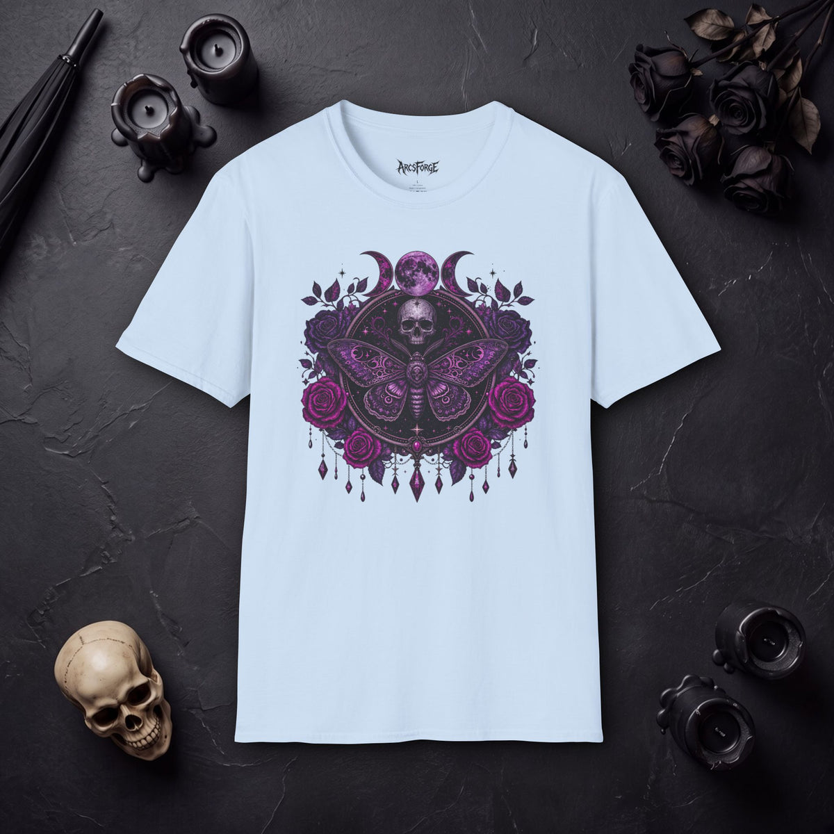 Witchy Moon Moth Skull