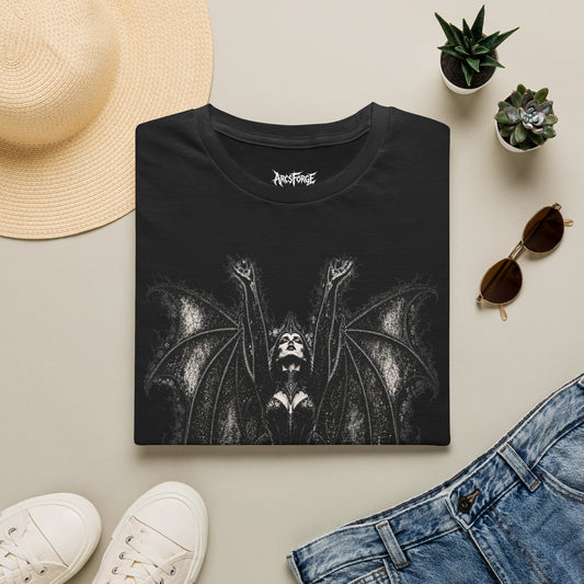 Gothic Demon Bat T-Shirt — Dark Gothic Horror Graphic Tee