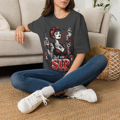 Gothic Pinup "Just One Sip"