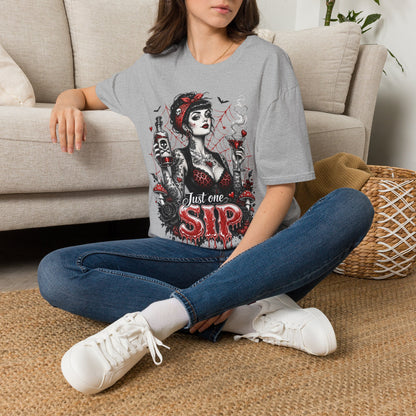 Gothic Pinup "Just One Sip"