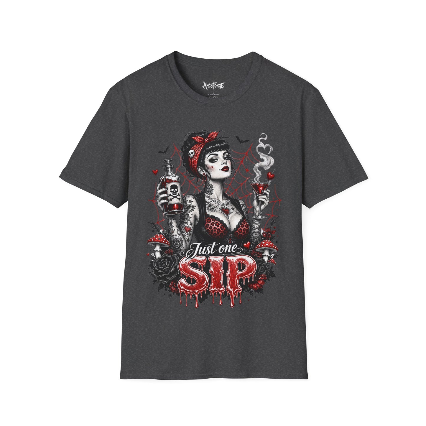 Gothic Pinup "Just One Sip"