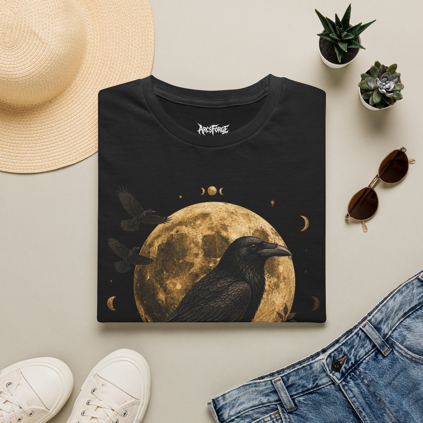 Raven Gold Moon