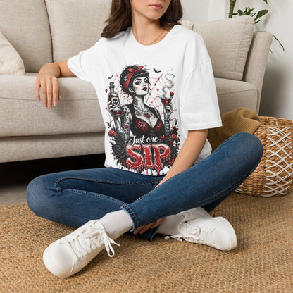 Gothic Pinup "Just One Sip"