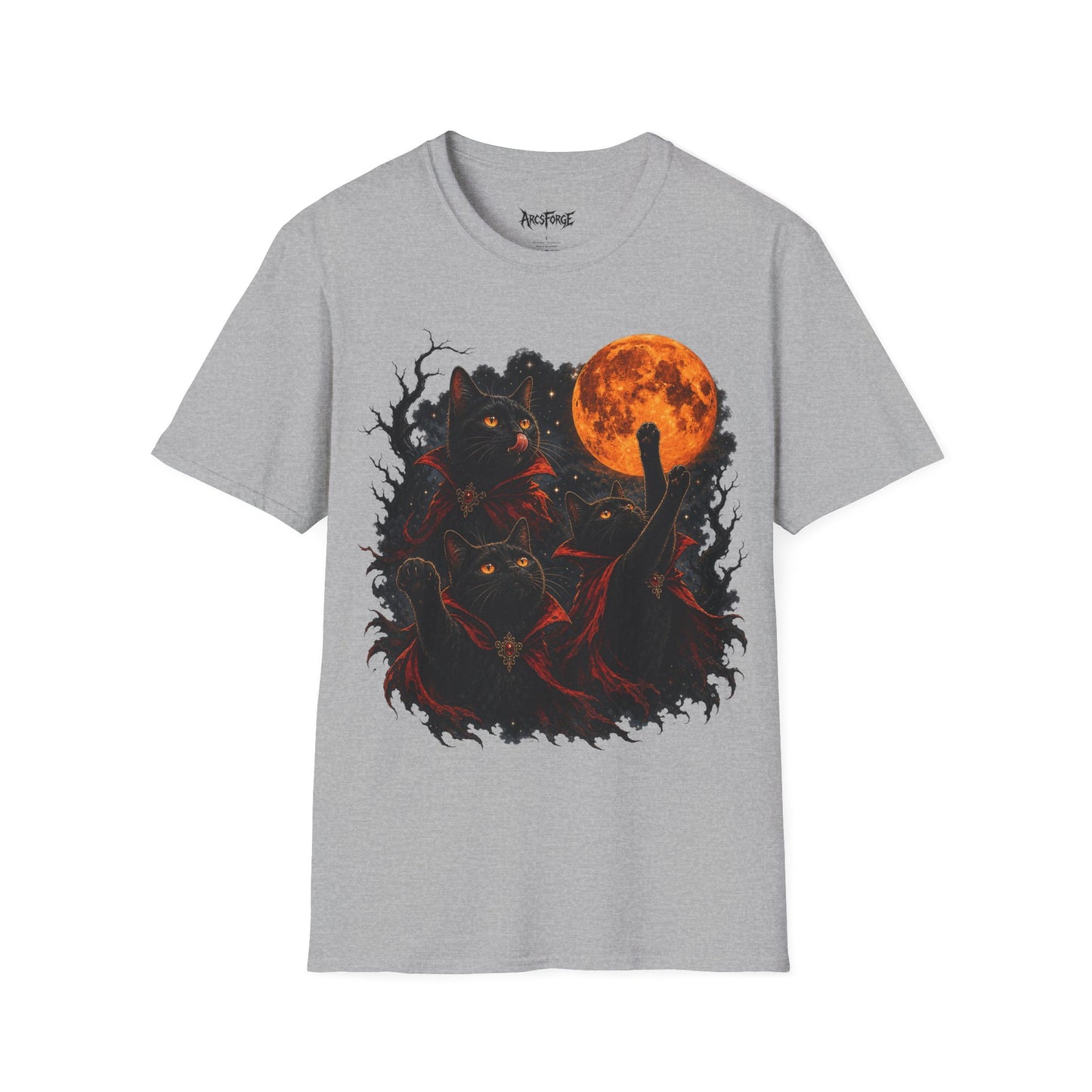 Black Cats & Blood Moon Halloween