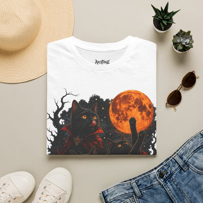 Black Cats & Blood Moon Halloween