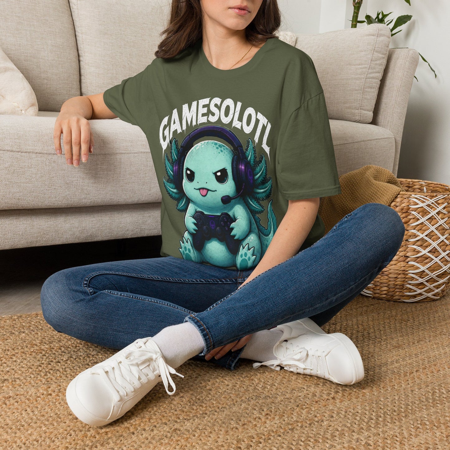 GameSolo Looter Cute Axolotl Gamer
