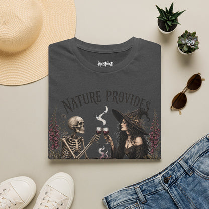 Witch and Skeleton "Nature Provides"