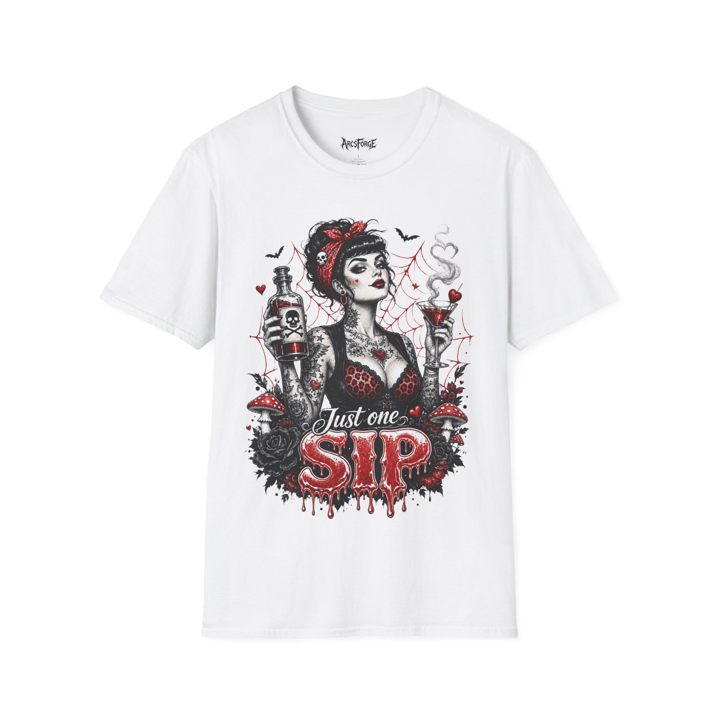 Gothic Pinup "Just One Sip"