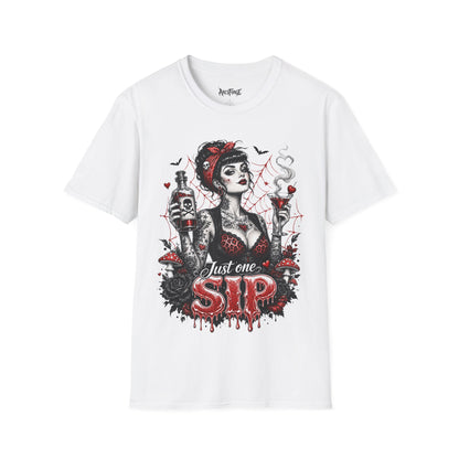 Gothic Pinup "Just One Sip"