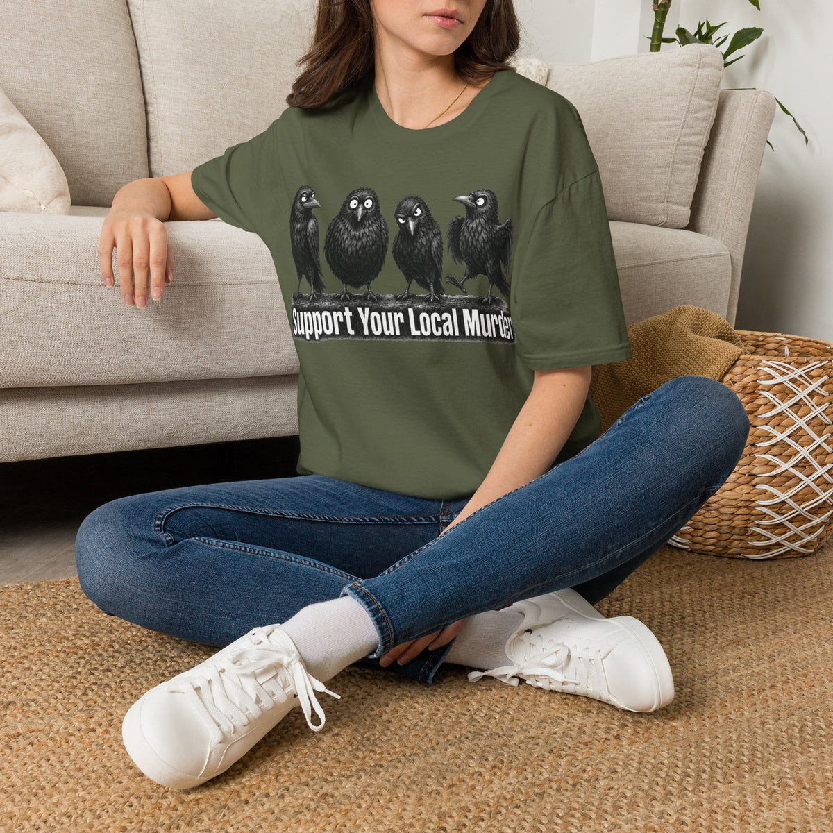 Support Your Local Murder Raven Crow