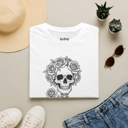 Skull & Rose Floral Skeleton