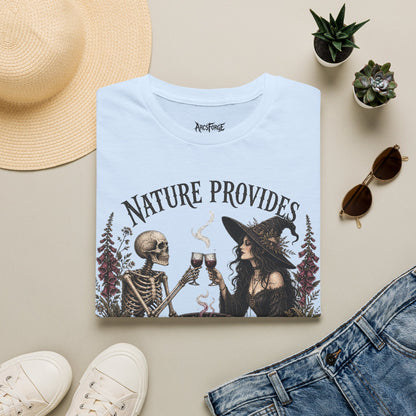 Witch and Skeleton "Nature Provides"