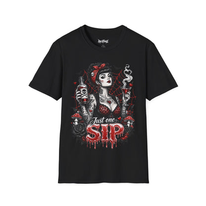Gothic Pinup "Just One Sip"