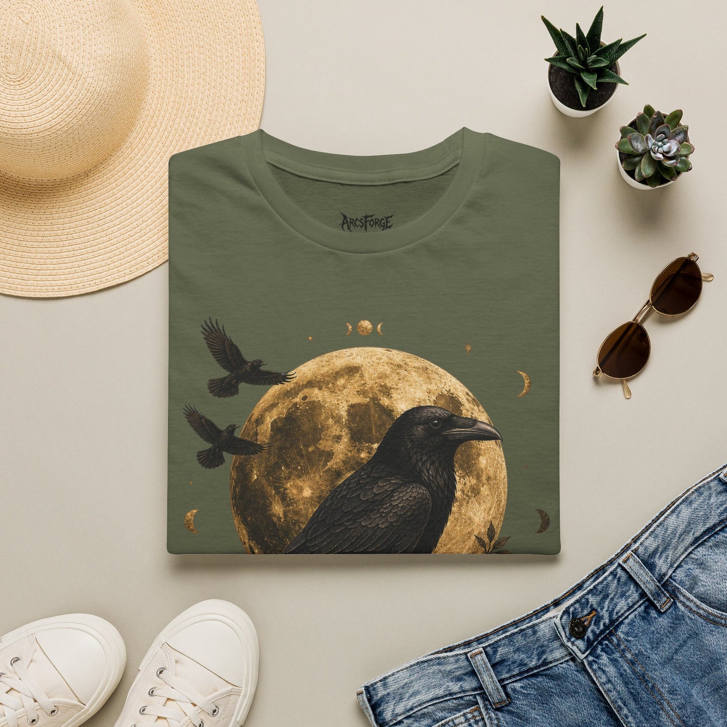 Raven Gold Moon