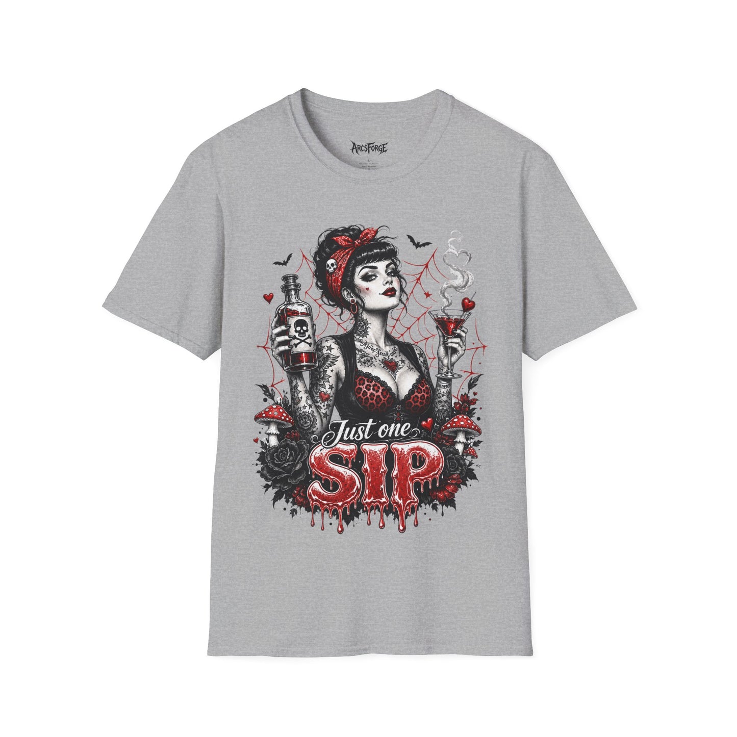 Gothic Pinup "Just One Sip"